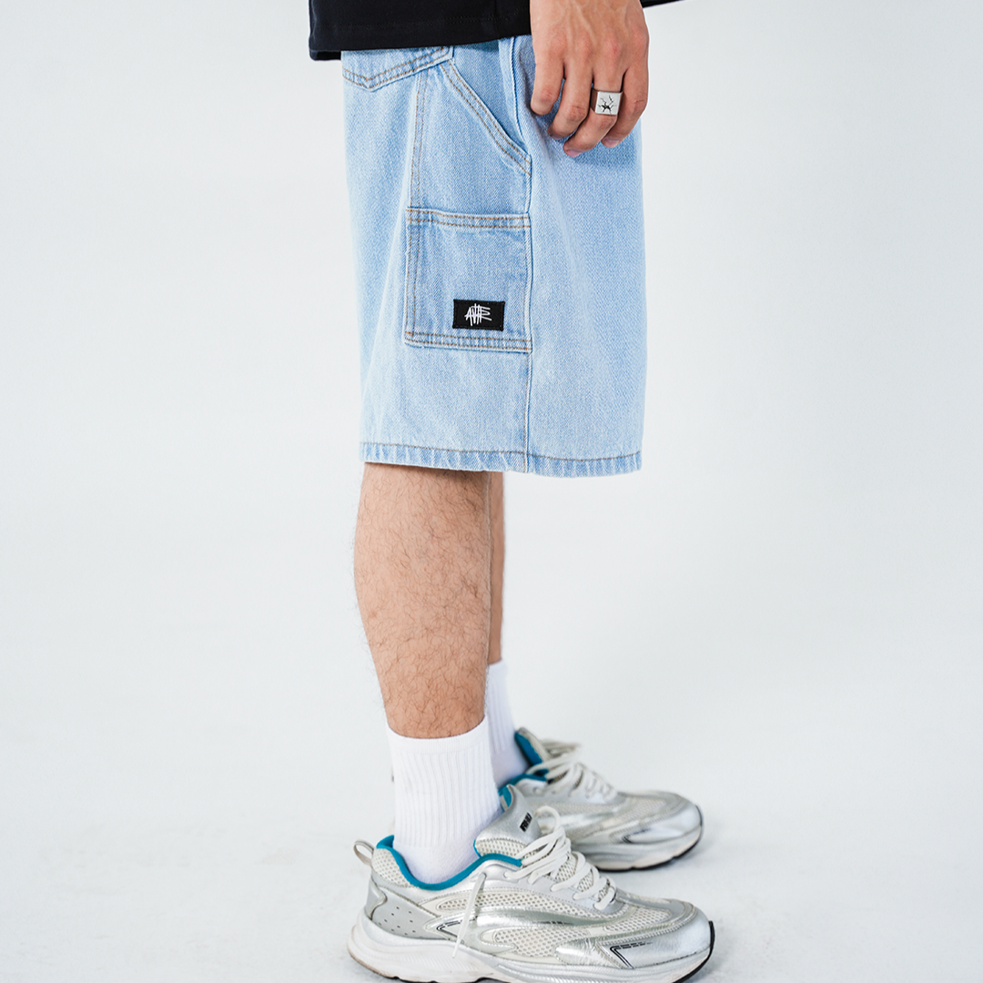 Unisex Carpenter Shorts Light Blue