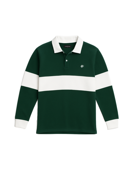 Rugby Polo Sweater Green